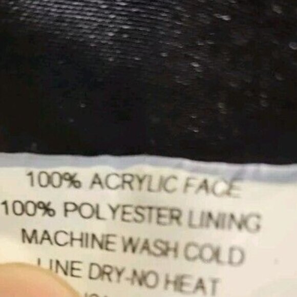 Fabulous Furs~Donna Salyers Blue/Teal Acrylic Shaggy Faux Fur Lamb Jacket/Coat~L - Picture 8 of 8